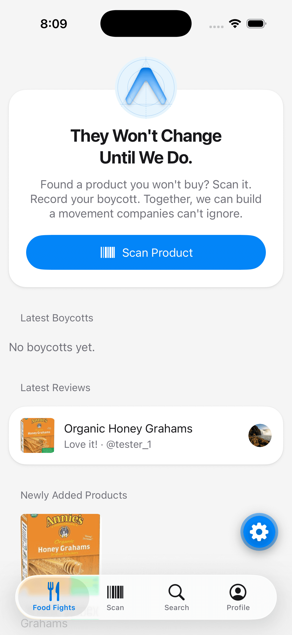 Food Fights app preview